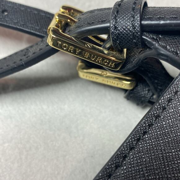Tory Burch Black Saffiano Leather York Buckle Tote Bag with Gold Hardware - Picture 5 of 9